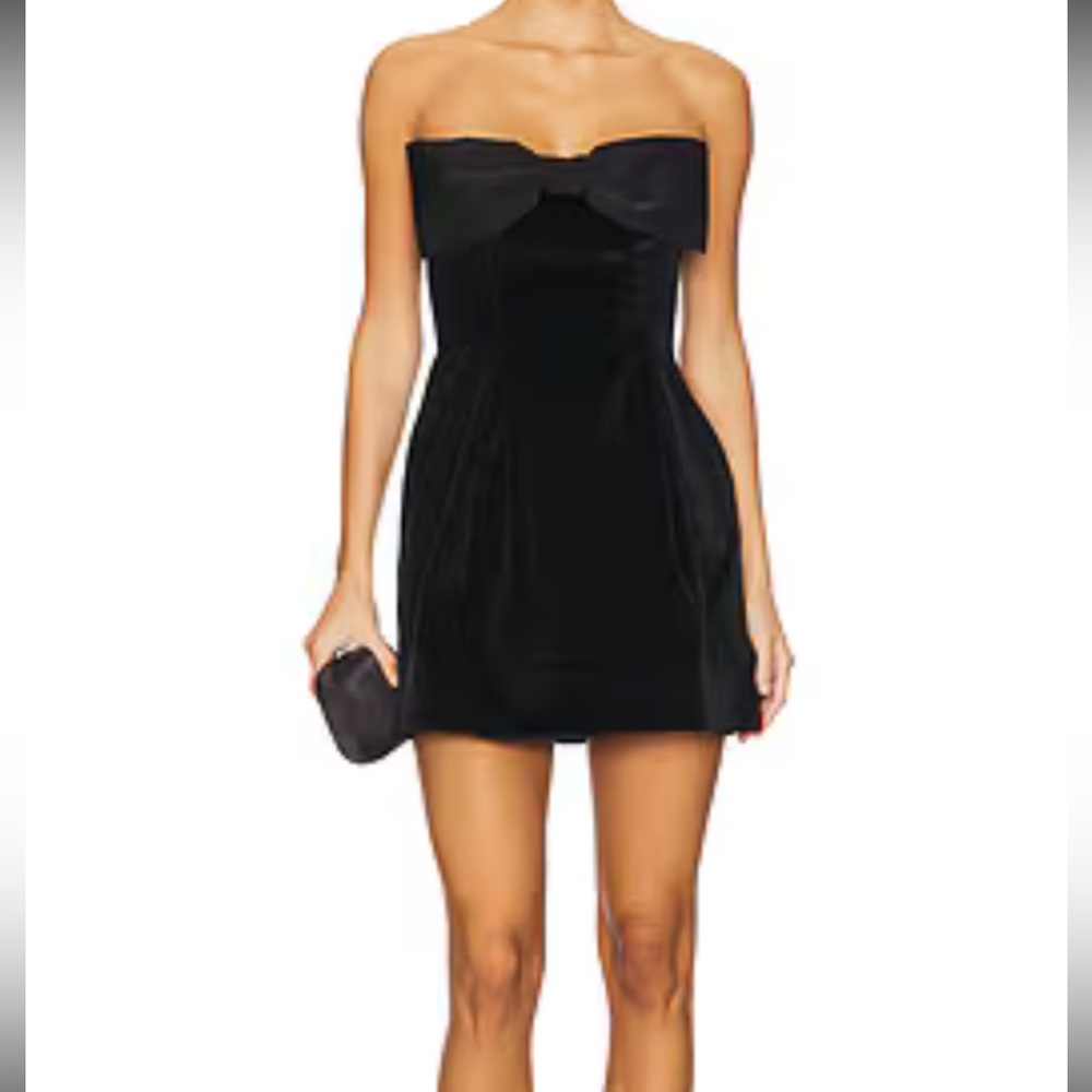 stone cold fox velvet tube dress